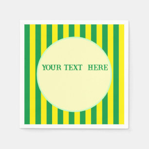 Brasilianische Flaggenfarben - Benutzerdefinierter Serviette