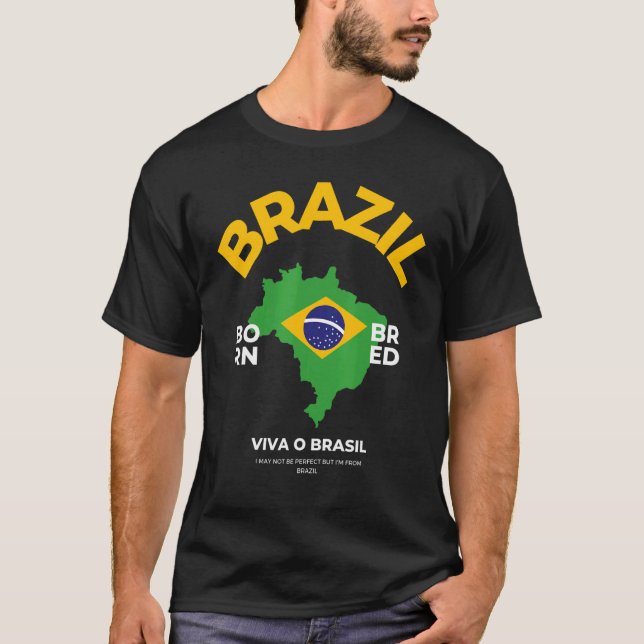 Brasilianische Flaggenidee für Männer & Brasiliane T-Shirt (Vorderseite)