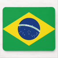 Brasilianische Flaggenmousepad