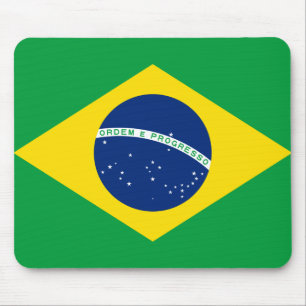 Brasilianische Flaggenmousepad Mousepad