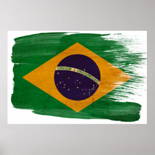 Brasilianische Flaggenposter Poster