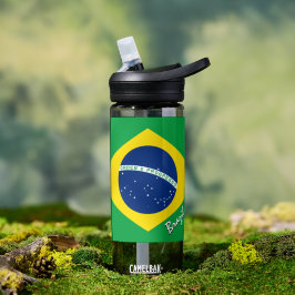 Brasilianische Flasche, patriotische brasilianisch Trinkflasche