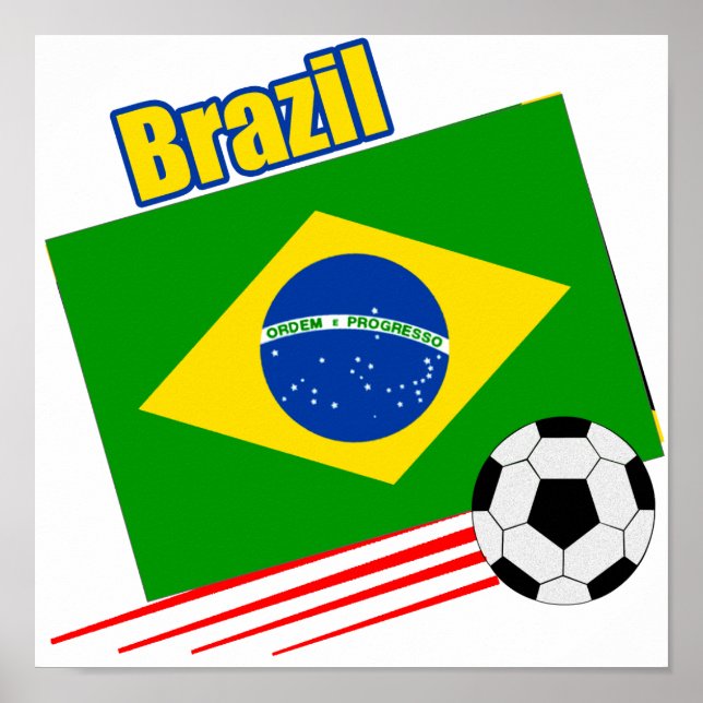 Brasilianische Fußballmannschaft Poster (Vorne)