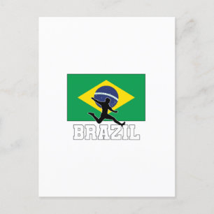 Brasilianische Fußballnationalmannschaft Einladungspostkarte
