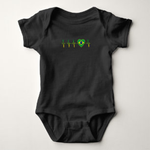 Brasilianische Heartbeat Liebe Heartbeat Baby Strampler