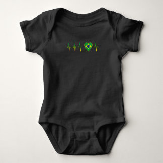 Brasilianische Heartbeat Liebe Heartbeat Baby Strampler