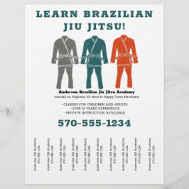 Brasilianische Jiu Jitsu BJJ-Lehren reißen sich ab Flyer