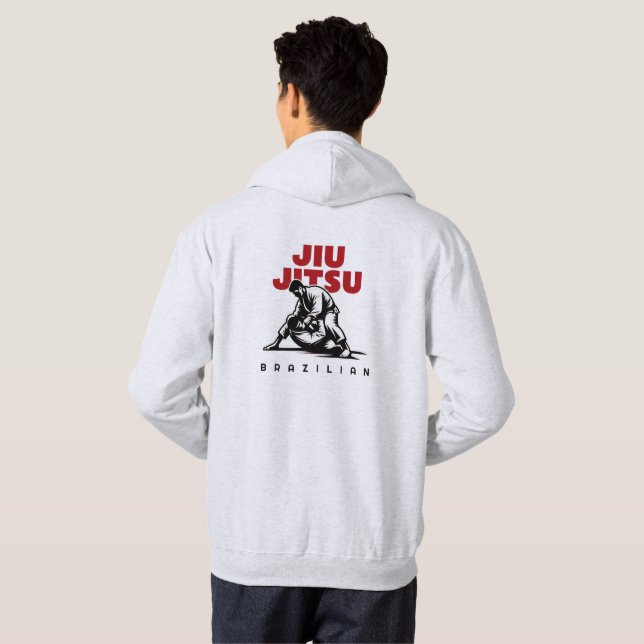Brasilianische Kampfkunst Jiu-jitsu anpassbar Hoodie (Schwarz voll)