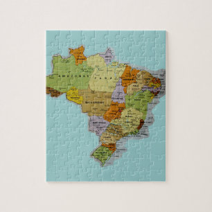Brasilianische Karte Puzzle