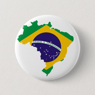 Brasilianische Landesflagge Button
