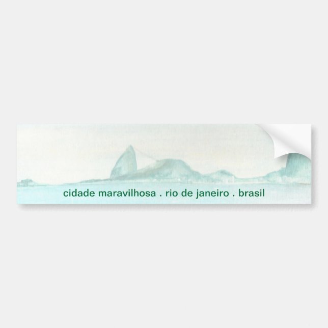 Brasilianische Landschaft Autoaufkleber (Vorne)