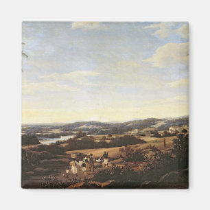 Brasilianische Landschaft mit einer Plantage Magnet