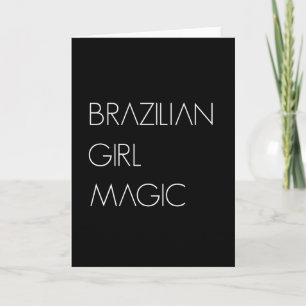 Brasilianische Mädchen Magie Brasilianische Ehefra Karte