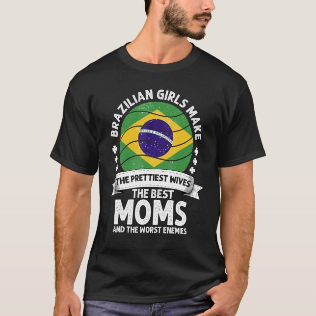 Brasilianische Mama Brazilian Mothers Day Mama Bra T-Shirt (Vorderseite)