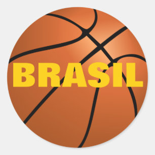 Brasilianische Nationalmannschaft Runder Aufkleber