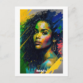 Brasilianische Postkarte - Welt der Frauen-Sammlun