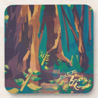 Brasilianische Rosewood Beverage Coaster Getränkeuntersetzer