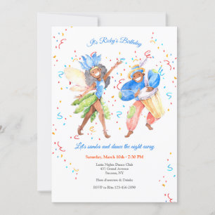 Brasilianische Samba-Einladung Einladung