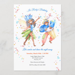 Brasilianische Samba-Einladung Einladung