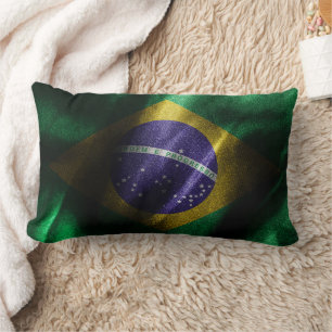 Brasilianische Seidenflagge Lendenkissen