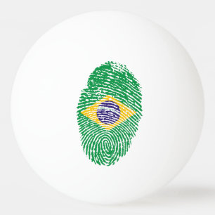 Brasilianische Touchfingerabdruckflagge Tischtennisball