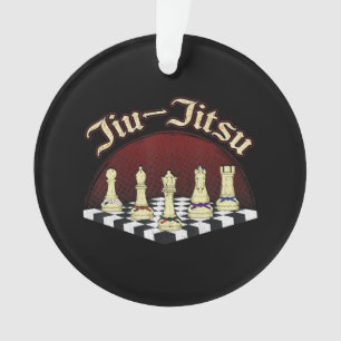 brasilianischer Dschiu-Jitsu-Schachengürtel Ornament