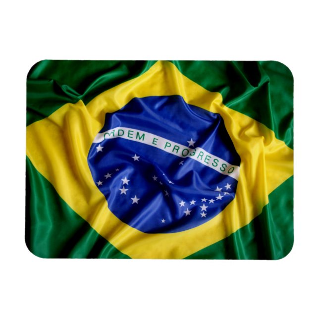 Brasilianischer Fahnenmagnet Magnet (Horizontal)