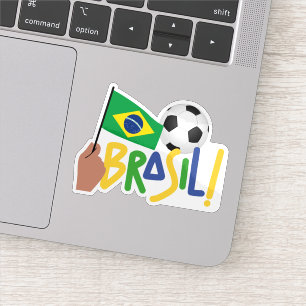 Brasilianischer Fußball Aufkleber