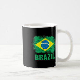 Brasilianischer Fußball Brasilianische Flagge  Kaffeetasse