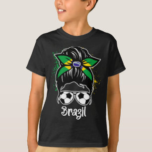 Brasilianischer Fußballspieler Fußballfan Brasilie T-Shirt