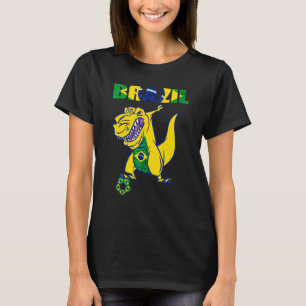 Brasilianischer Fußballspieler Rex Dino Brasiliani T-Shirt