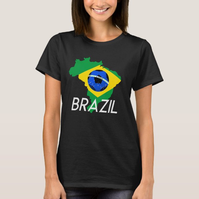 Brasilianischer Fußballteam-Support-T - Shirt (Vorderseite)