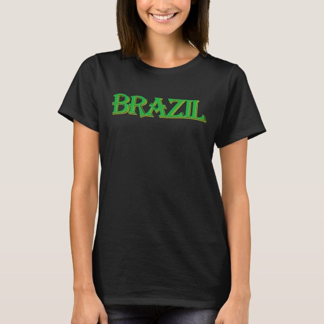 Brasilianischer Fußballteam-Support-T - Shirt (Vorderseite)