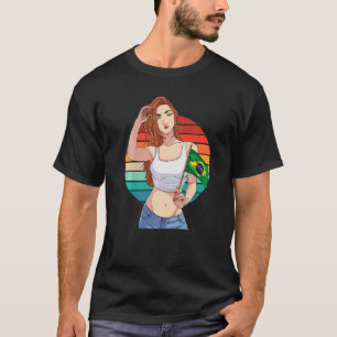 Brasilianischer Girl Brasilien Pride Brasil Flagge T-Shirt