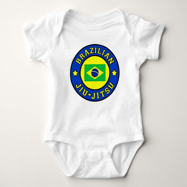 Brasilianischer Jiu Jitsu Baby Strampler (Vorderseite)