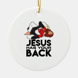 Brasilianischer Jiu Jitsu Christlich Jesus hat Ihr Keramik Ornament