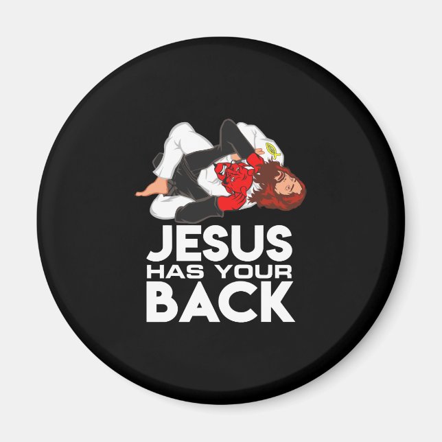 Brasilianischer Jiu Jitsu Christlich Jesus hat Ihr Magnet (Vorne)