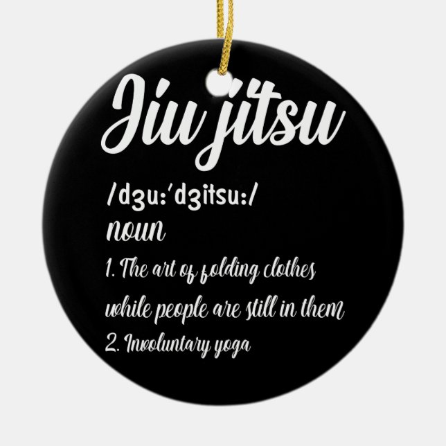 Brasilianischer Jiu Jitsu Definition Martial Art C Keramik Ornament (Vorne)