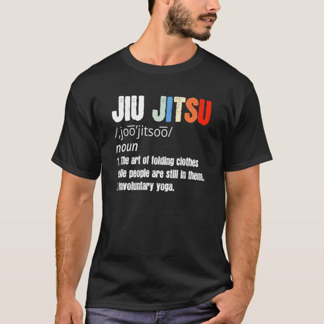 Brasilianischer Jiu Jitsu Definition Vintag Retro  T-Shirt (Vorderseite)