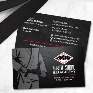 Brasilianischer Jiu-Jitsu-Instructor Visitenkarte