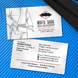Brasilianischer Jiu-Jitsu-Instruktor Visitenkarte