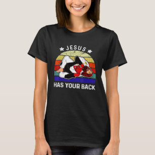 Brasilianischer Jiu Jitsu Jesus hat Ihren Rücken T-Shirt