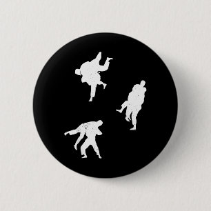 Brasilianischer Jiu Jitsu Kämpfer - Jiu Jitsu Kamp Button