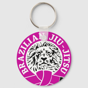 Brasilianischer Jiu-Jitsu (Key Chain) Lila Gürtel Schlüsselanhänger