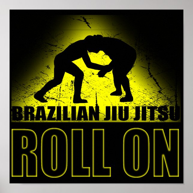 Brasilianischer Jiu Jitsu - Roll on Poster (Vorne)