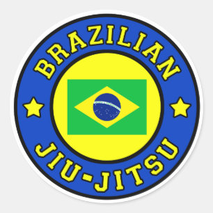Brasilianischer Jiu Jitsu Runder Aufkleber