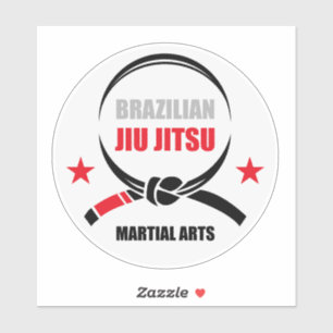 Brasilianischer Jiu Jitsu Schwarzgurt BJJ Stolz Aufkleber