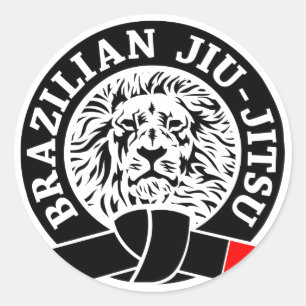 Brasilianischer Jiu-Jitsu-Sticker (Runde) Runder Aufkleber