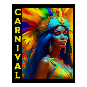 Brasilianischer Karneval-Tänzer Poster
