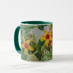 Brasilianischer Kletterstrauch und Kolibris Tasse
